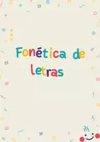Vista previa - Tarjetas / Manipulativos - Fonética de letras. Material manipulativo - Portada