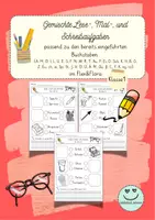 Vorschau - Arbeitsblätter - Gemischte Lese-, Mal-, und Schreibaufgaben 30. Teil (Kl.1) - für Flex&Flora - Deckblatt