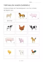 Vorschau - Arbeitsblätter - Übungsblatt Tierfamilien 1 - Bilder beschriften - Seite 2