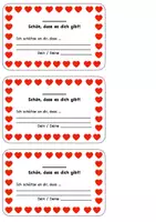 Vorschau - Mal- und Bastelvorlagen - Valentinstagsgruß für die eigene Klasse - Seite 1