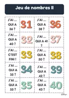 Vorschau - Spiele - Jeu de nombres 2 - de 31 à 60 - Seite 1
