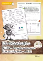 Vorschau - Arbeitsblätter - Silben Schwingen - Doppelkonsonanten: 2 Übungsblätter - Deckblatt