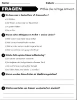 Vorschau - Arbeitsblätter - Die Gans: Leseverständnis und Kreuzworträtsel mit Lösungen - Seite 2
