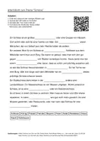 Vorschau - Arbeitsblätter - Arbeitsblätter zum Thema "Schloss" (Lückentext, Hörverstehen) + Lösung & MP3 + Mindmap - Deckblatt