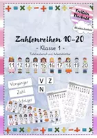 Vorschau - Arbeitsblätter - Zahlenreihe 10-20 Tafelmaterial und Arbeitsblätter - Deckblatt