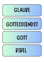 Vorschau - Poster - Kirche - Tafelkarten für Tafelbilder und/oder Diskussionen - Deckblatt