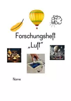 Vorschau - Arbeitsblätter - Experimente zu Luftdruck, Luftwiderstand Wind - Deckblatt