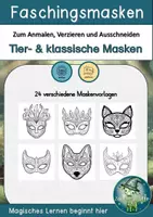 Vorschau - Spiele - Faschings-Bundle: Interaktives Lesen und Basteln - Seite 1