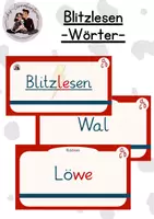 Vorschau - Präsentationen/Tafelbilder - Blitzlesen Wortvariante für Kl. 1 & 2 - Deckblatt