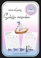 Vorschau - Arbeitsblätter - Kleines Einmaleins - Schiffe versenken - Deckblatt