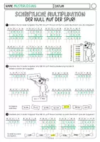 Vorschau - Arbeitsblätter - Schriftliche Multiplikation (2 Arbeitsblätter mit Lösungen - Set 1) - Seite 2