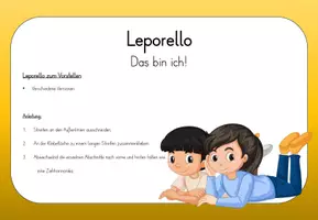 Vorschau - Mal- und Bastelvorlagen - Leporello: Das bin ich! – Vorstellen & Kennenlernen - Seite 1