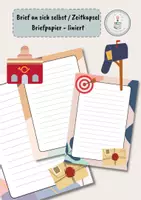 Vorschau - Arbeitsblätter - Brief an sich selbst / Zeitkapsel - Briefpapier - liniert - Deckblatt