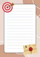 Vorschau - Arbeitsblätter - Brief an sich selbst / Zeitkapsel - Briefpapier - liniert - Seite 2