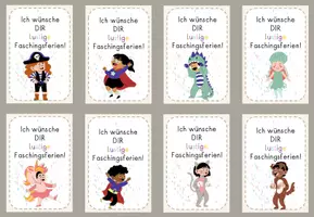 Vorschau - Anderer Materialtyp - Feriengrüße Fasching/Karneval -Kaffeeschnute & Juli gold - Seite 2