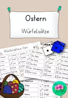 Vorschau - Arbeitsblätter - Würfelsätze Ostern - spielend schreiben - Deckblatt