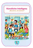 Vorschau - Arbeitsblätter - Sachtexte sinnerfassend lesen mit Lesefeedback _ Thema künstliche Intelligenz - Deckblatt