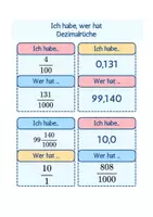 Vorschau - Spiele - Spiel - Ich habe, wer hat...? Dezimalbrüche - Seite 2