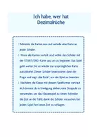 Vorschau - Spiele - Spiel - Ich habe, wer hat...? Dezimalbrüche - Deckblatt