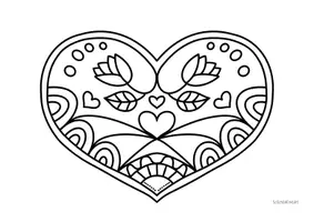 Vorschau - Mal- und Bastelvorlagen - Ausmalbilder - Herzen (Valentinstag, Muttertag, Vatertag) - Seite 2