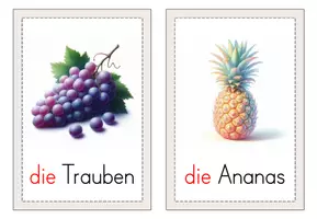 Vorschau - Bildkarten - DaZ Bildkarten - Obst und Gemüse - Seite 3