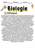 Vorschau - Unterrichtsreihen - Klimaanpassungsstrategien für Ökosysteme Informationen und Arbeitsblätter - Seite 1