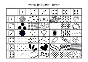 Vorschau - Spiele - Würfel und Male - Sommerliche Kreativität - Seite 1