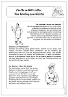 Vorschau - Arbeitsblätter - Zünfte im Mittelalter Infotexte und Quiz/Test - Seite 3