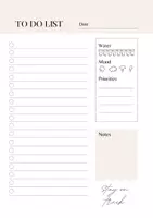 Vorschau - Anderer Materialtyp - To Do Planner Printable Liste Tracker - Seite 3