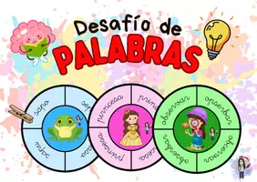 Vista previa - Tarjetas / Manipulativos - Desafío de palabras - Portada