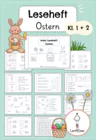 Vorschau - Arbeitsblätter - Leseheft Ostern, Leseförderung | Kl. 1 + 2 - Deckblatt