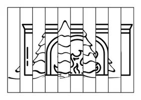 Vista previa - Manualidades / Dibujos para colorear - Figuras plegables para el invierno - página 2