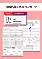 Vorschau - Arbeitsblätter - Material zum Üben von Verben - Deckblatt