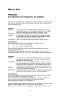 Vorschau - Stundenentwürfe - Konstruktion von Tangenten an Graphen - Seite 1