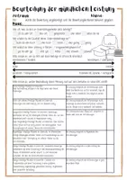 Vorschau - Lehrpläne/Lehrermaterial - Beurteilung mündlicher Leistung - Deckblatt