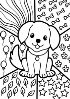 Vorschau - Arbeitsblätter - 🐶 Kunstprojekt Ausmalbilder: Pop Art Haustiere - Seite 2