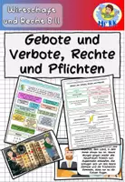 Vorschau - Stundenentwürfe - Gebote und Verbote, Rechte und Pflichten Wirtschaft und Recht 8 II Lehrplan Plus - Deckblatt