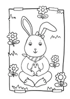 Vorschau - Mal- und Bastelvorlagen - Ostern Ausmalbilder, Ausmalbilder Osterhasen, Ostern - Seite 3