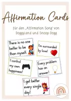 Vorschau - Arbeitsblätter - Affirmation Cards - Affirmation Song - Doggyland & Snoop Dogg - Deckblatt