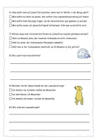 Vorschau - Arbeitsblätter - Quiz zum Lawinen-Check (mit Lösung) - Seite 1