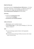 Vorschau - Stundenentwürfe - Märchen. Märchentexte mit Fragen - Seite 1