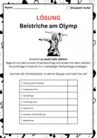 Vorschau - Arbeitsblätter - Offenes Lernen: Beistriche am Olymp/Kommaregeln - Seite 1