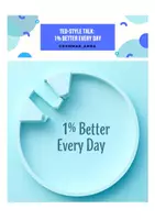 Vorschau - Arbeitsblätter - Listening: TED-Style Talk - 1% better every day - Deckblatt