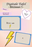 Vorschau - Spiele - Blitzlesen 1 (Digitale Tafel): Kl. 1 - Deckblatt