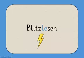 Vorschau - Spiele - Blitzlesen 1 (Digitale Tafel): Kl. 1 - Seite 1
