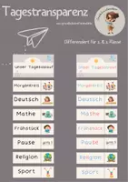 Vorschau - Anderer Materialtyp - Tagestransparenz für deinen Klassenraum - Deckblatt
