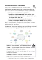 Vorschau - Arbeitsblätter - How to write a characterization / character profile - Seite 1
