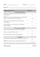 Vorschau - Test - Bewertungsbogen Buchvorstellung Klasse 3 - Seite 2