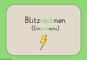 Vorschau - Spiele - Blitzrechnen Einmaleins 1 (Digitale Tafel): Kl. 2 & 3 - Seite 1