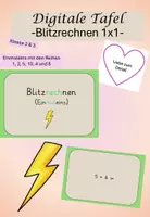 Vorschau - Spiele - Blitzrechnen Einmaleins 2 (Digitale Tafel): Kl. 2 & 3 - Deckblatt